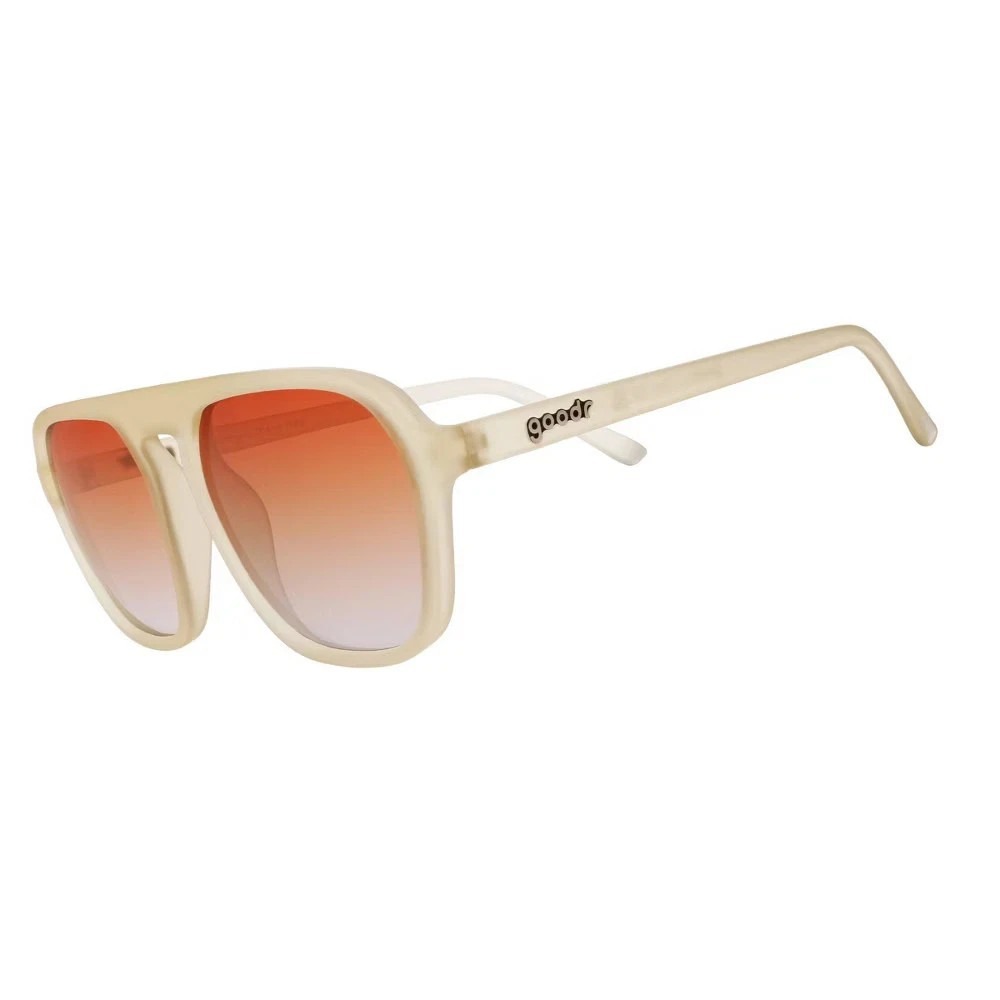 goodr Adult Impromptu Disco Nap Plastic Square Sunglasses - Clear